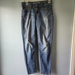Levis Denizen Modern Skinny Distressed Faded Denim 5 Pocket Jeans Women's Size 2